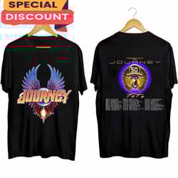 journey band merch freedom tour 2024 with toto, gift for fan, music tour shirt