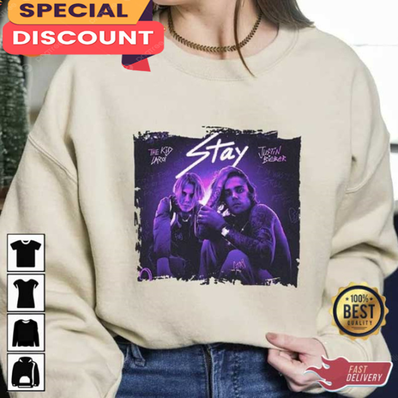 Justin Bieber Ft The Kid Laroi Stay Music Printed Shirt.jpg