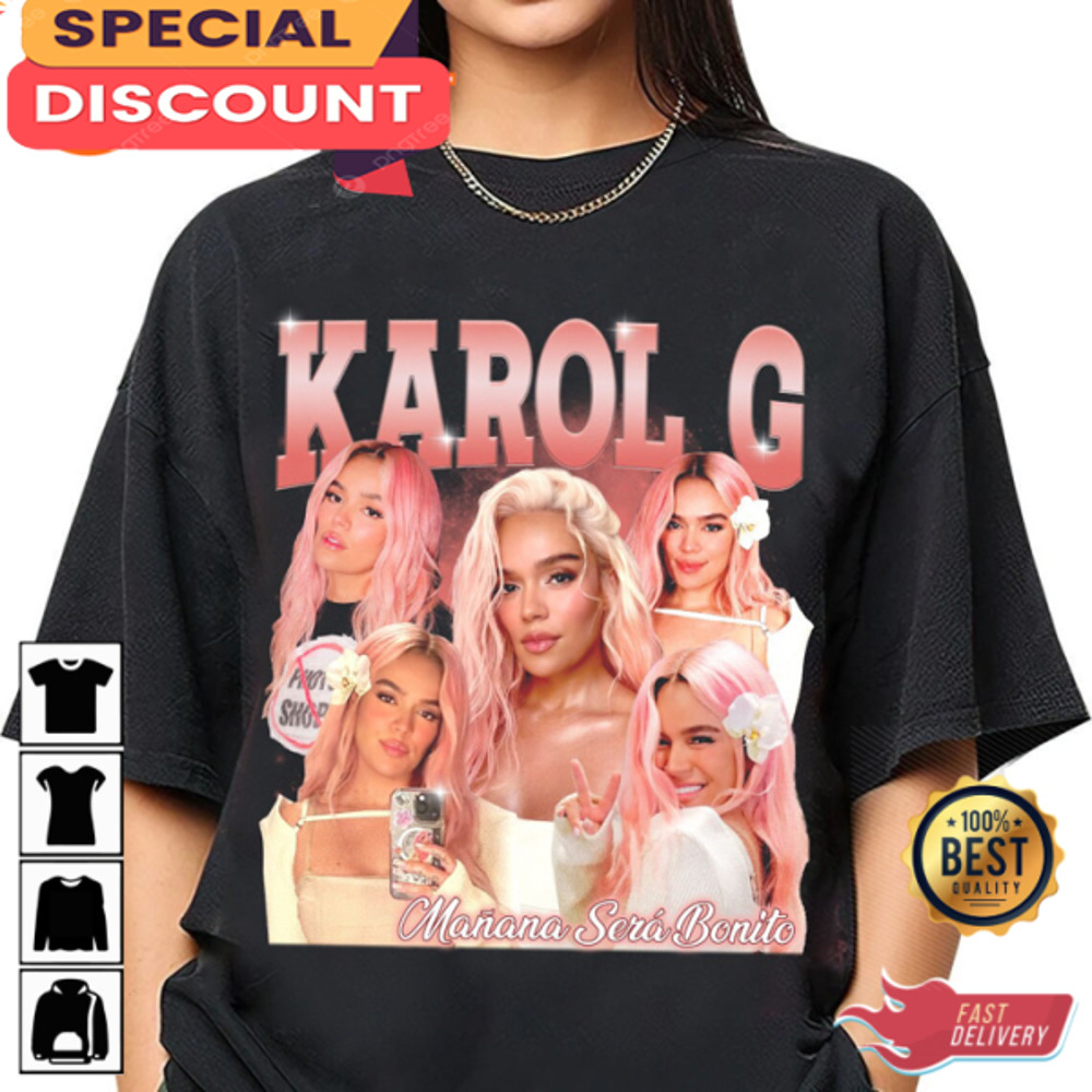 Karol G Manana Sera Bonito Album La Bichota Reggaeton Star Ahora Me Llama Music T-Shirt.jpg