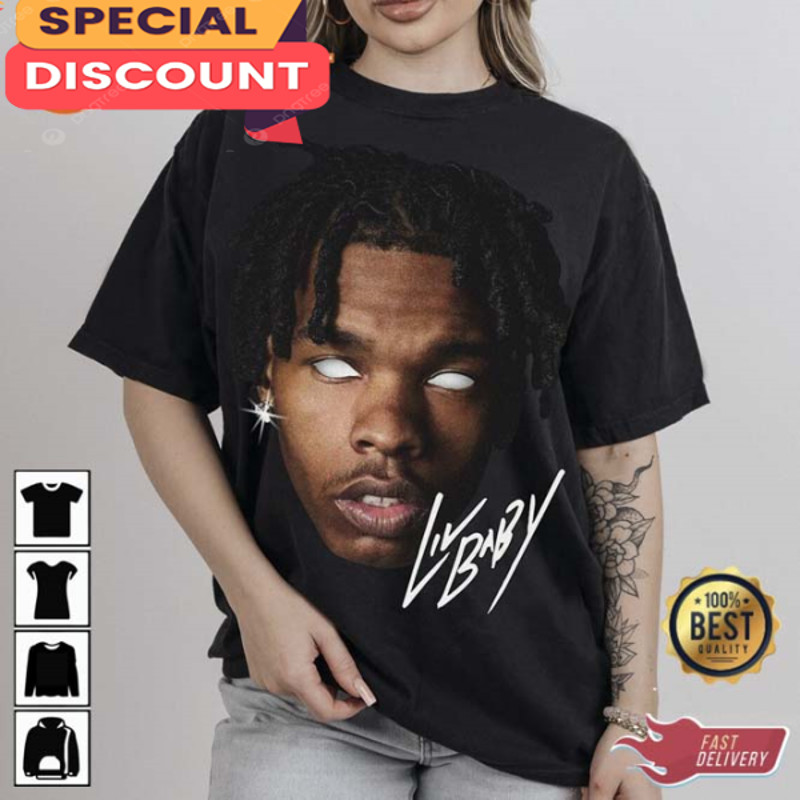 LIL BABY Big Face Rap Funny Designed Shirt For Fans.jpg