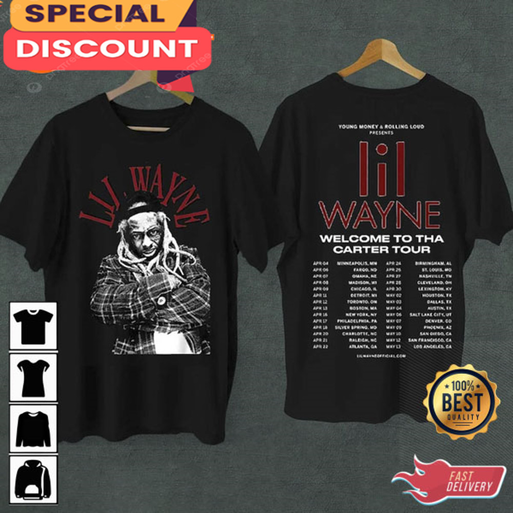 Lil Wayne Rapper 2023 Welcome To Tha Carter Tour Shirt.jpg