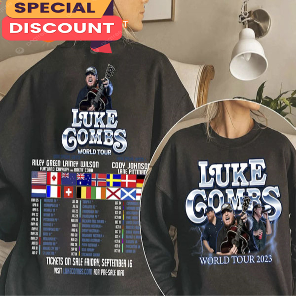 Luke Combs 2023 World Tour Country Music Shirt.jpg