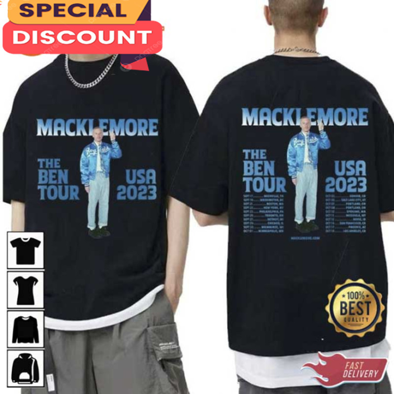 Macklemore The Ben USA Tour 2023 T- shirt Design.jpg