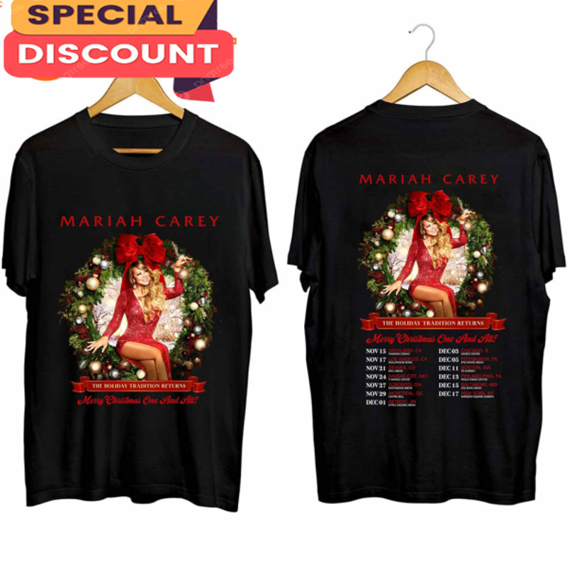 Mariah Carey Merry Christmas One And All Tour 2023 T-shirt.jpg