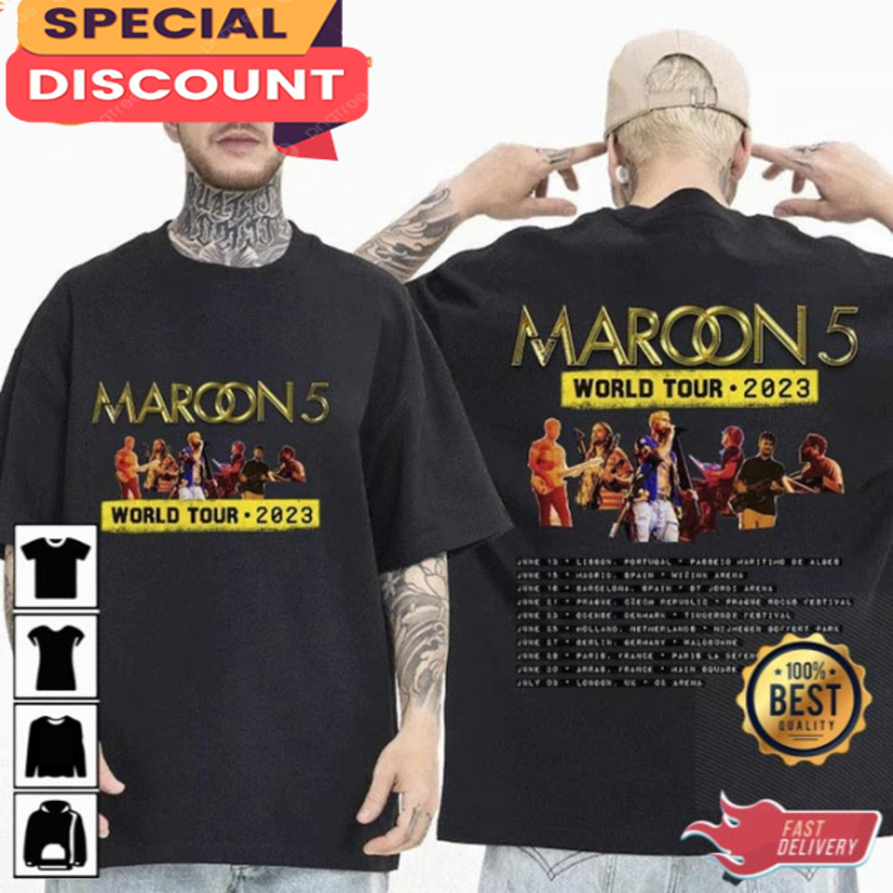 Maroon 5 World Tour 2023 Unisex Shirt.jpg
