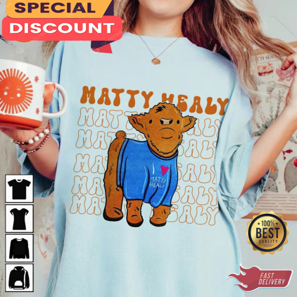 Matty Healy The 1975 Cow Print Music Gift Concert T-shirt.jpg
