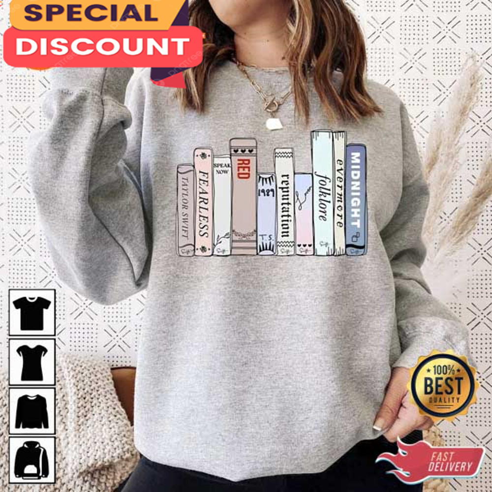 Midnight Albums As Books Sweatshirt Shirt Gift For Taylor Fans.jpg