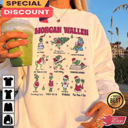 morgan wallen shirt ideas christmas the grinch funny, gift for fan, music tour shirt