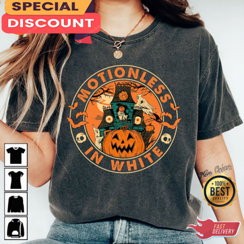Motionless In White Tour Pumpkin Halloween T-shirt.jpg