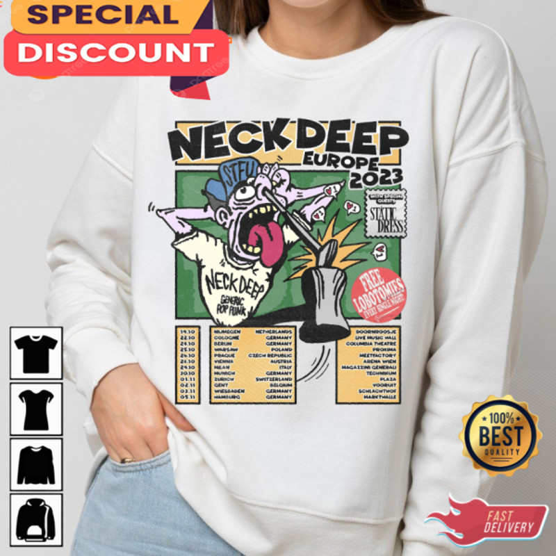 Neck Deep Europe Tour 2023 Fall Concert T-shirt.jpg