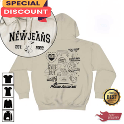 newjeans songs track list album unisex hoodie, gift for fan, music tour shirt
