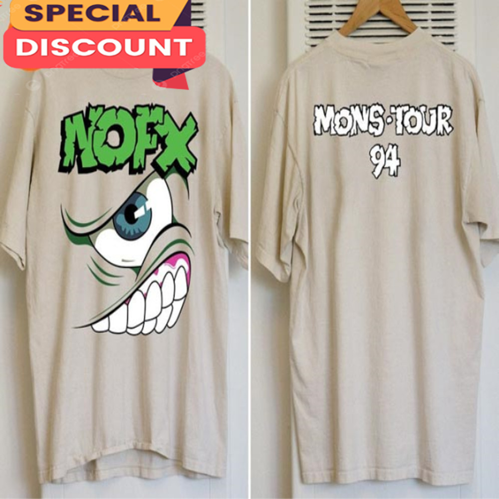 NOFX Punk Rock Band Eyes Mons Monster Tour 94 T-Shirt Anniversary Gift.jpg