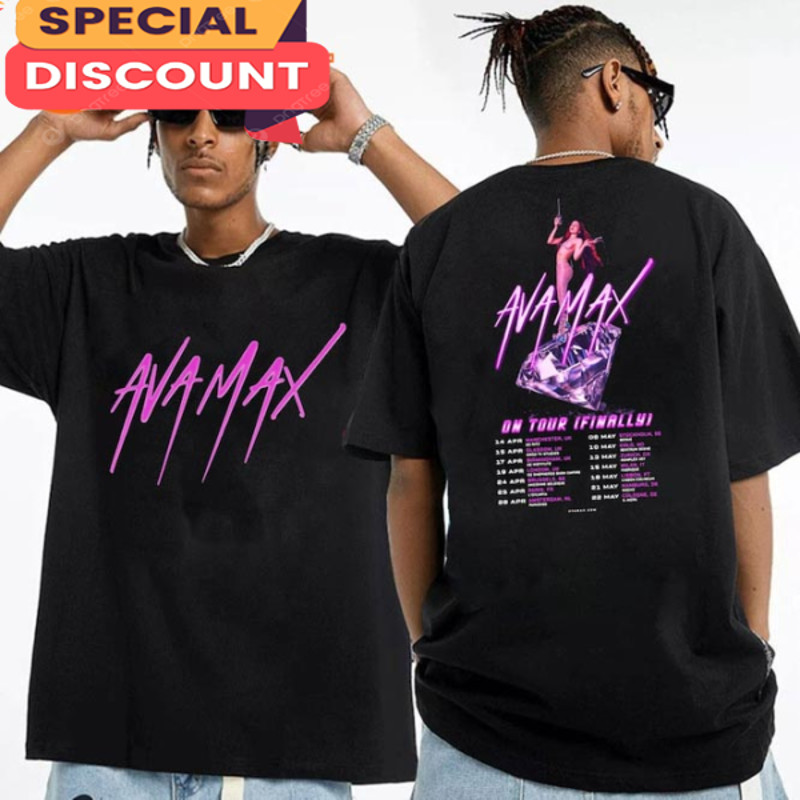 On Tour Finally Ava Max New Tour 2023 Diamonds and Dancefloors Concert Shirt.jpg