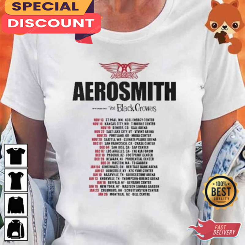 Peace Out Aerosmith 2023 Farewell Tour The Black Crowes Time Shirt For Fans.jpg
