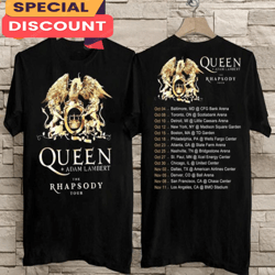 Queen Adam Lambert The Rhapsody Tour 2023 Queen Rock Band T-Shirt, Gift For Fan, Music Tour Shirt