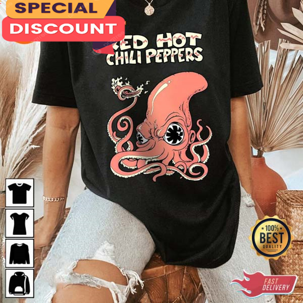 Red Hot Chili Peppers Octopus 1983 Funk Rock Band Tour 2023 T Shirt.jpg