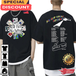 red hot chili peppers unlimited love world tour 2022 2023 shirt, gift for fan, music tour shirt