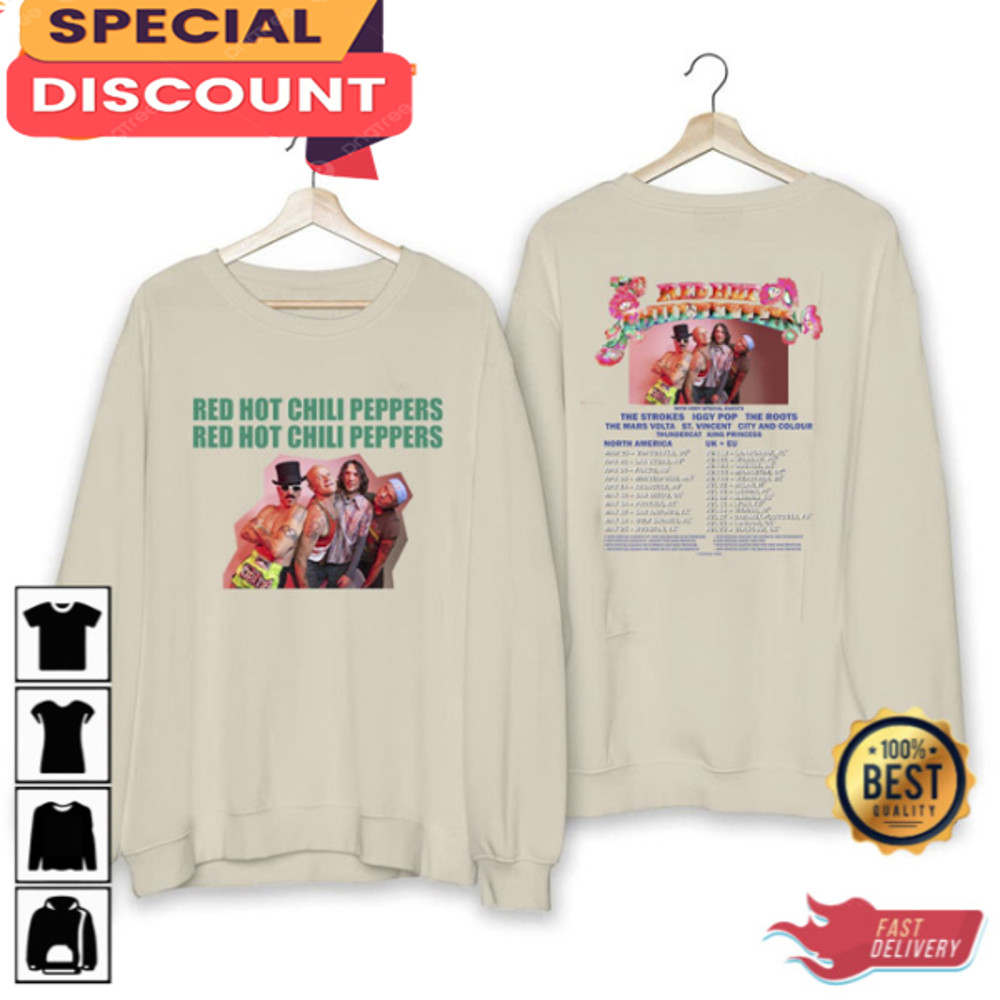 Red Hot Chili Peppers World Tour 2023 Shirt Red Hot Chili Peppers Band Tee.jpg
