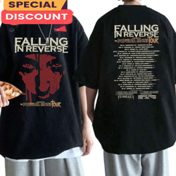 rock band falling in reverse the popular mons tour 2023 shirt for fan, gift for fan, music tour shirt