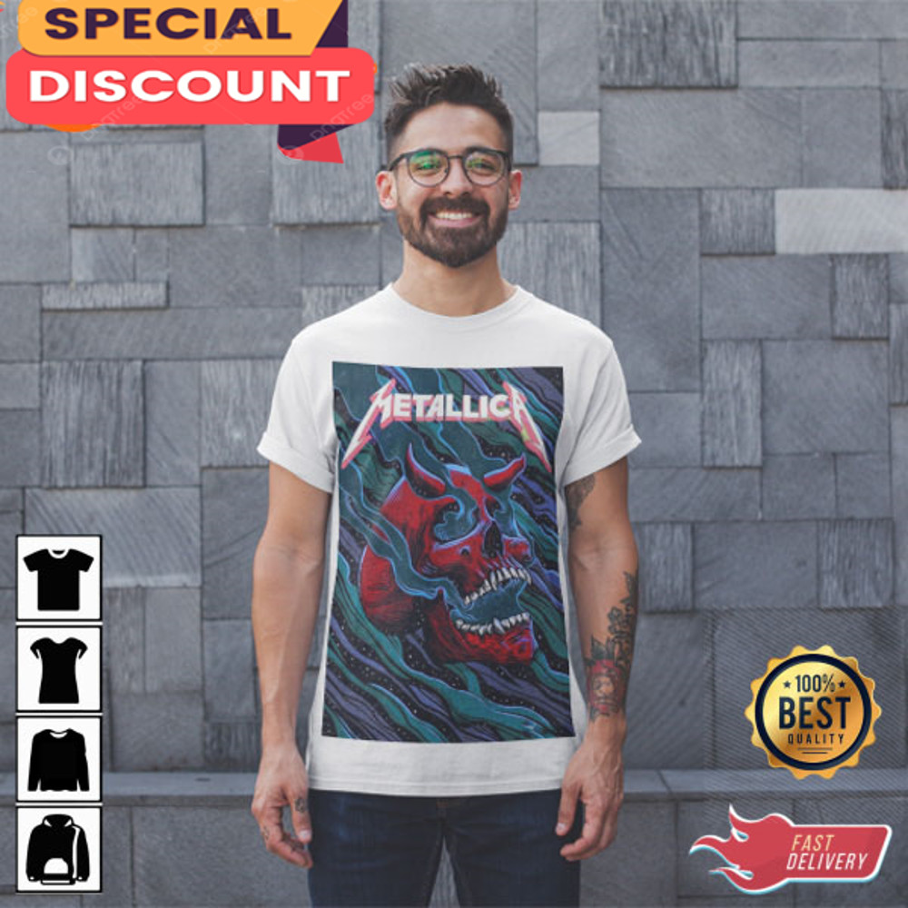 Rock Music fan Gift Metallica M72 World Tour Japanese Style T-Shirt.jpg
