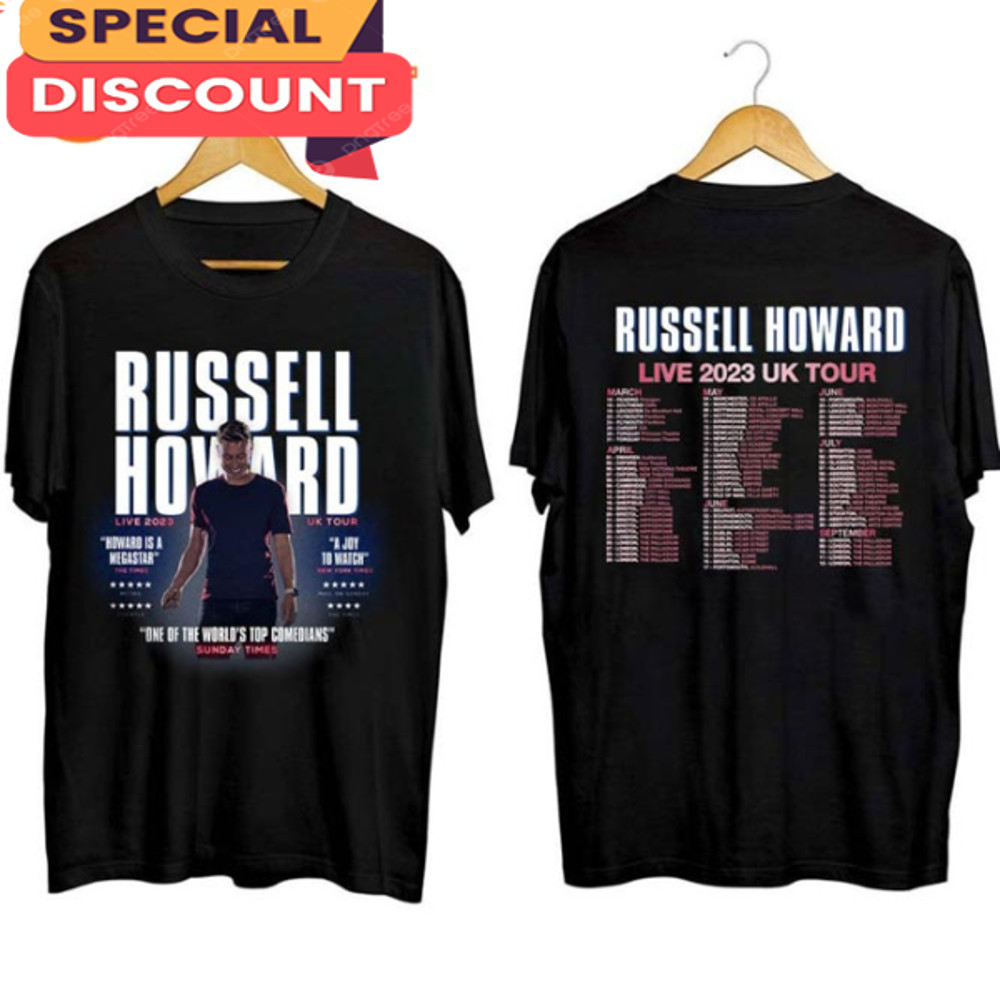 Russell Howard Live 2023 UK Tour Music Concert Shirt For Fan.jpg