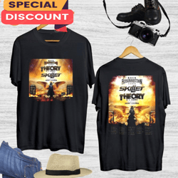 skillet theory of a deadman rock reurection tour 2023 t-shirt for fans, gift for fan, music tour shirt