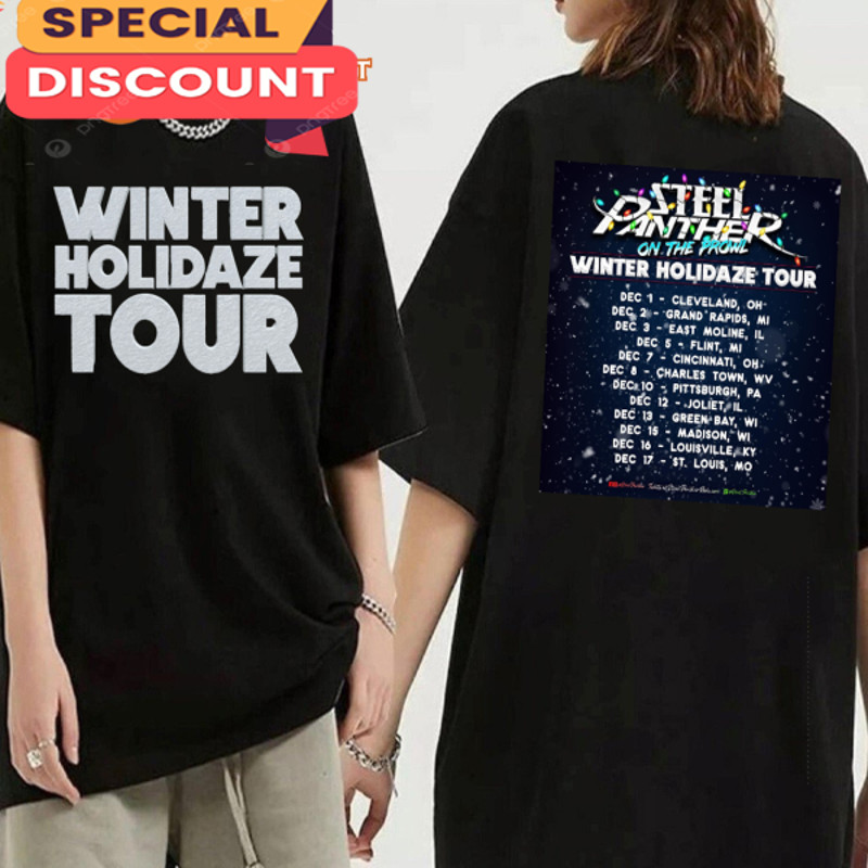 Steel Panther Concert Winter Holidaze Tour 2023 T-shirt.jpg