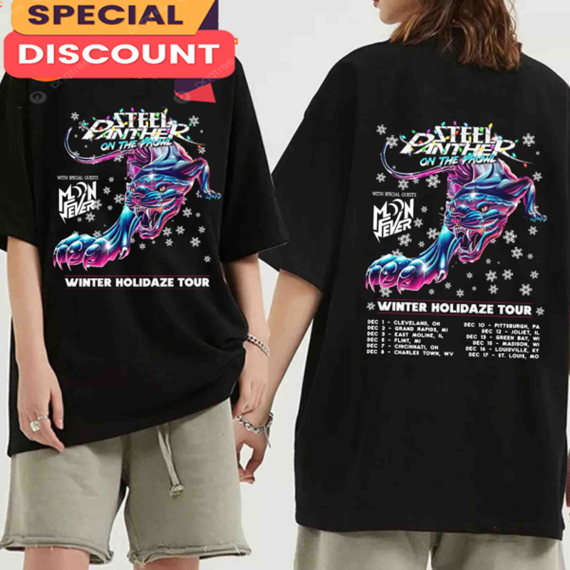 Steel Panther T Shirt 2023 Winter Holidaze Tour.jpg