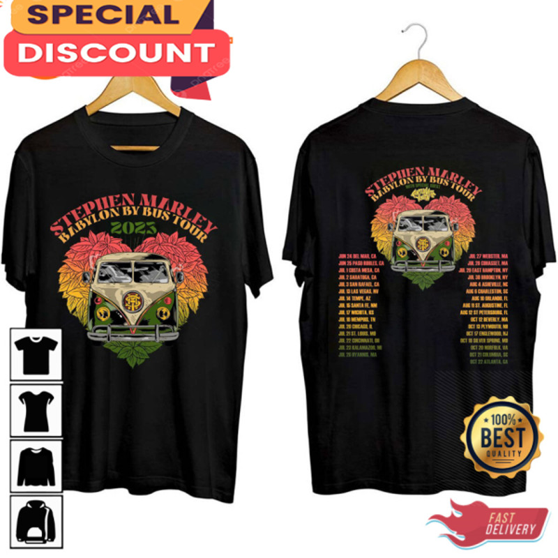 Stephen Marley Summer Tour 2023 Babylon By Bus Concert T-shirt.jpg