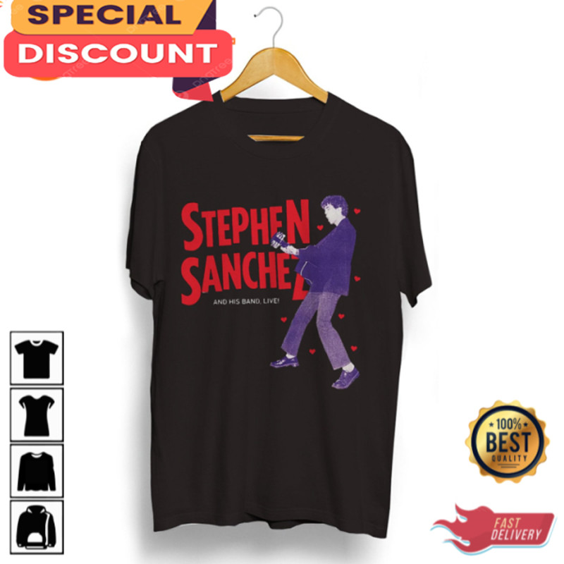 Stephen Sanchez 2023 Tour Shirt, Sanchez Fan Supporter Tee, Musical Journey Collection.jpg