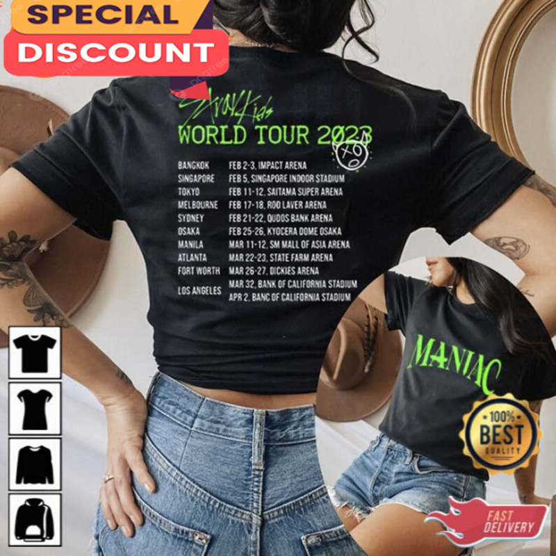 Stray Kids World Tour 2023 Shirt, Stray Kids Maniac Tour Shirt.jpg