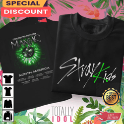 stray kids world tour maniac in north america t-shirt design, gift for fan, music tour shirt
