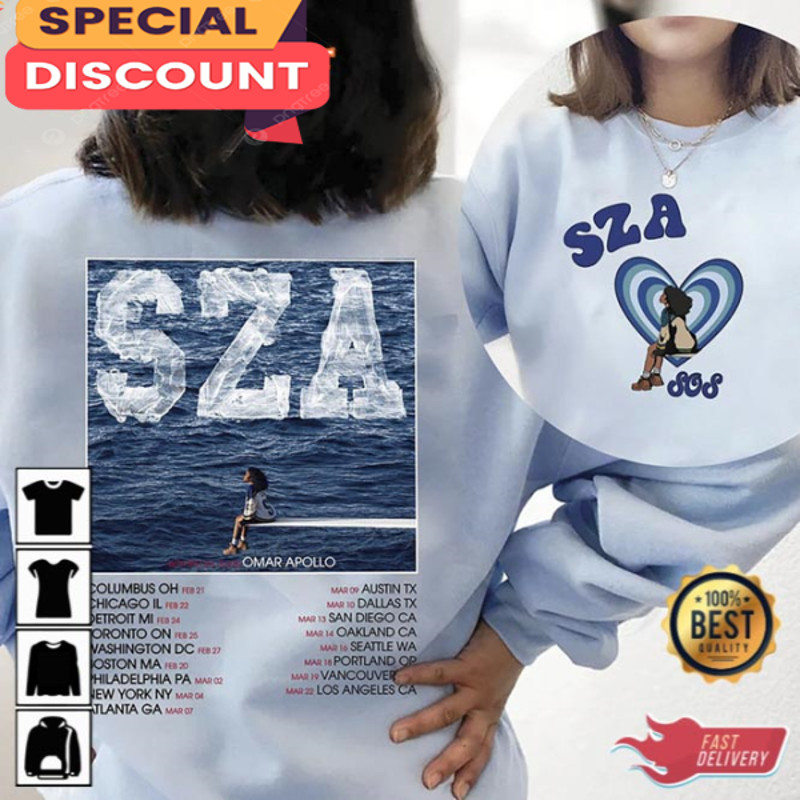 SZA SOS 2 Sided Vintage Full Tracklist Shirt Fan Gift.jpg