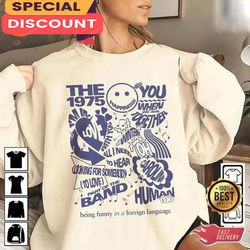 the 1975 album being funny in a foreign language tour shirt, gift for fan, music tour shirt