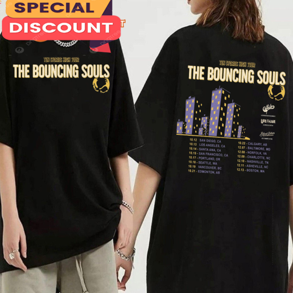 The Bouncing Souls Ten Stories High Tour 2023 T-shirt.jpg