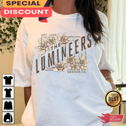 the lumineers est 2009 retro style inspired band music t-shirt, gift for fan, music tour shirt