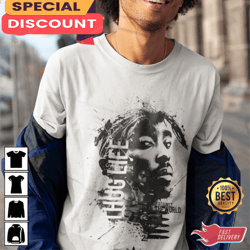 thug life 2pac shakur hip hop rapper unisex t-shirt, gift for fan, music tour shirt