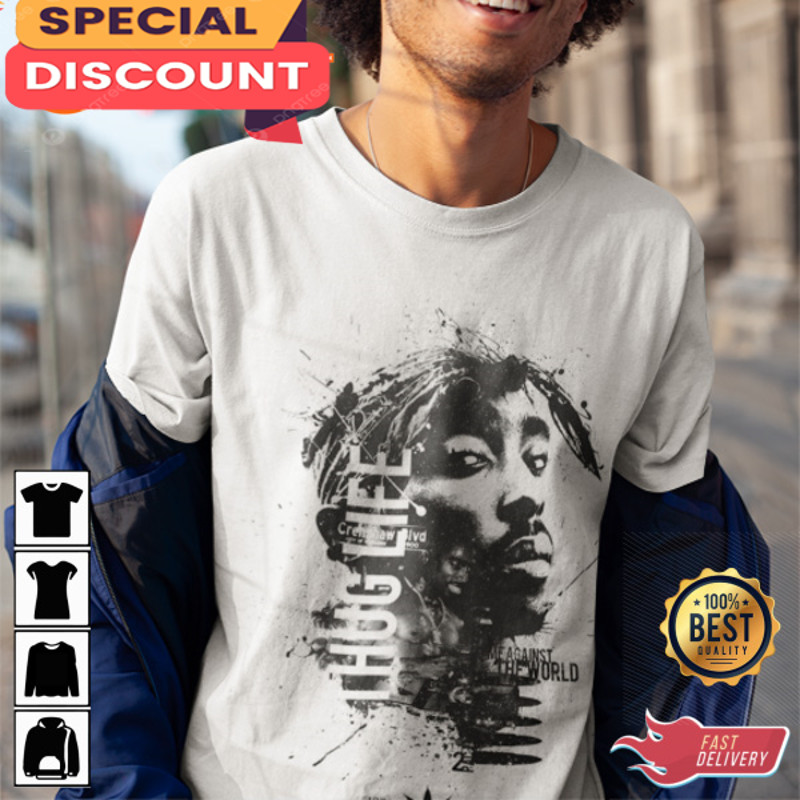 Thug Life 2pac Shakur Hip Hop Rapper Unisex T-Shirt.jpg