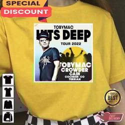 tobymac crowder cain hits deep tour unisex t-shirt, gift for fan, music tour shirt