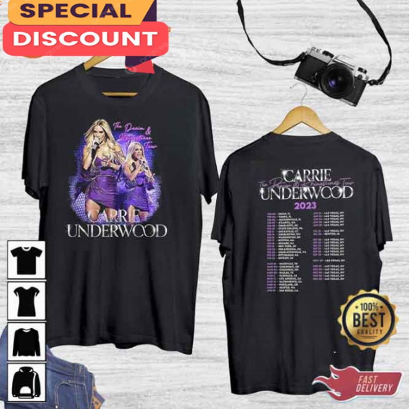 Tour 2023 Carrie Underwood Live Show Concert 2 Sides T-Shirt.jpg