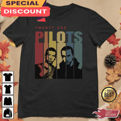 twenty one pilots members tear in my heart retro vintage shirt, gift for fan, music tour shirt