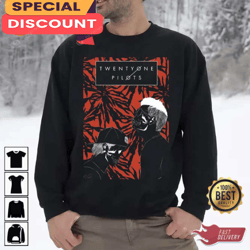 twenty one pilots retro album cover art unisex sweatshirt, gift for fan, music tour shirt