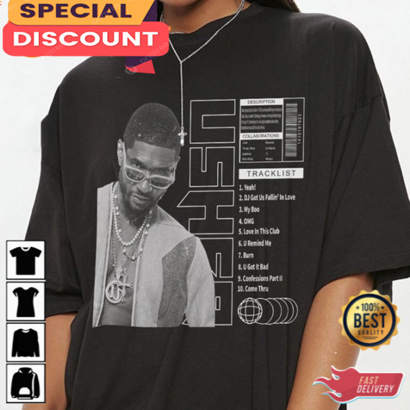 Usher Tracklist Song Vintage Unisex Shirt.jpg