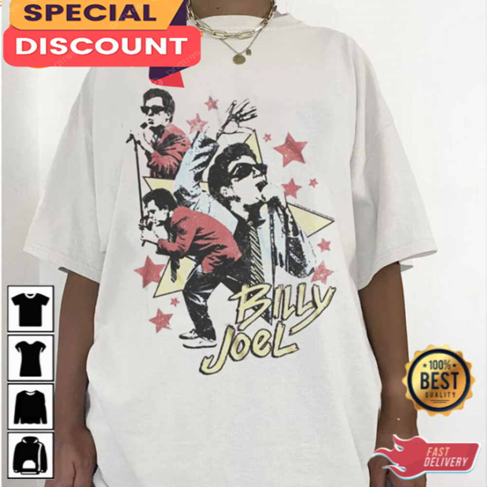 Vintage 80s Piano Man Glass Houses Billy Joel Fan Gifts Unisex T-Shirt.jpg