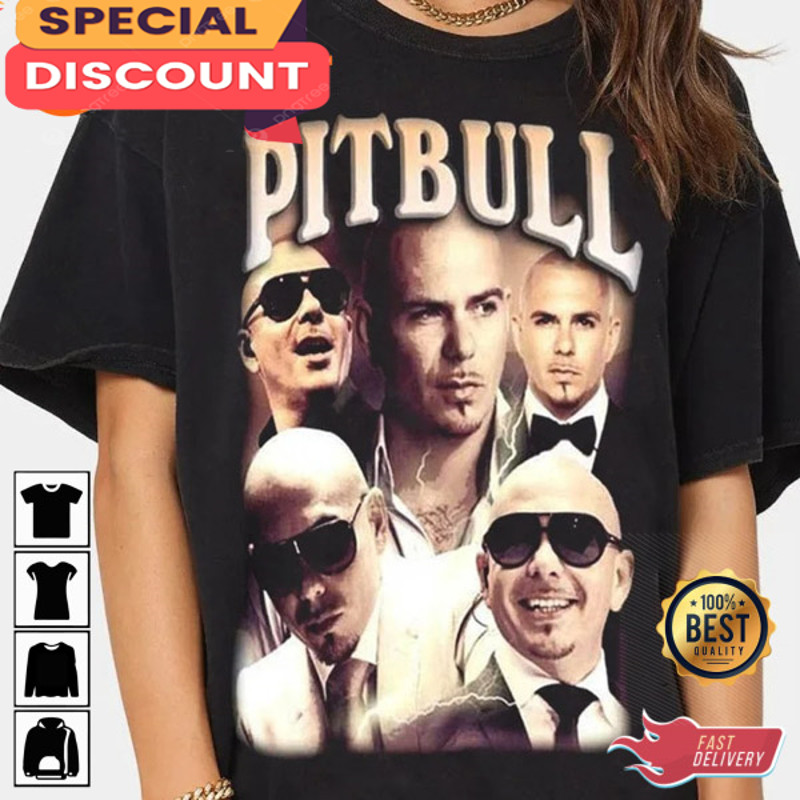 Vintage 90s Rap Pitbull Printed T-Shirt.jpg