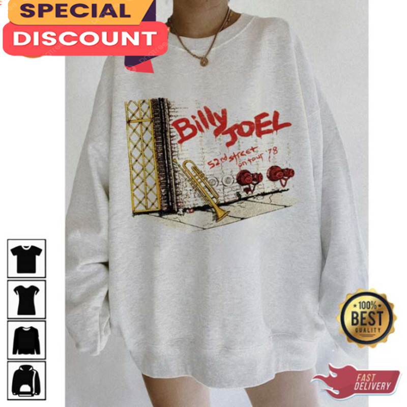 Vintage Billy Joel 52nd Street on Tour 78 Shirt.jpg