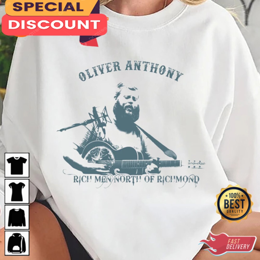 Vintage Style Inspired Oliver Anthony Rich Men North Of Richmond Music T-Shirt.jpg