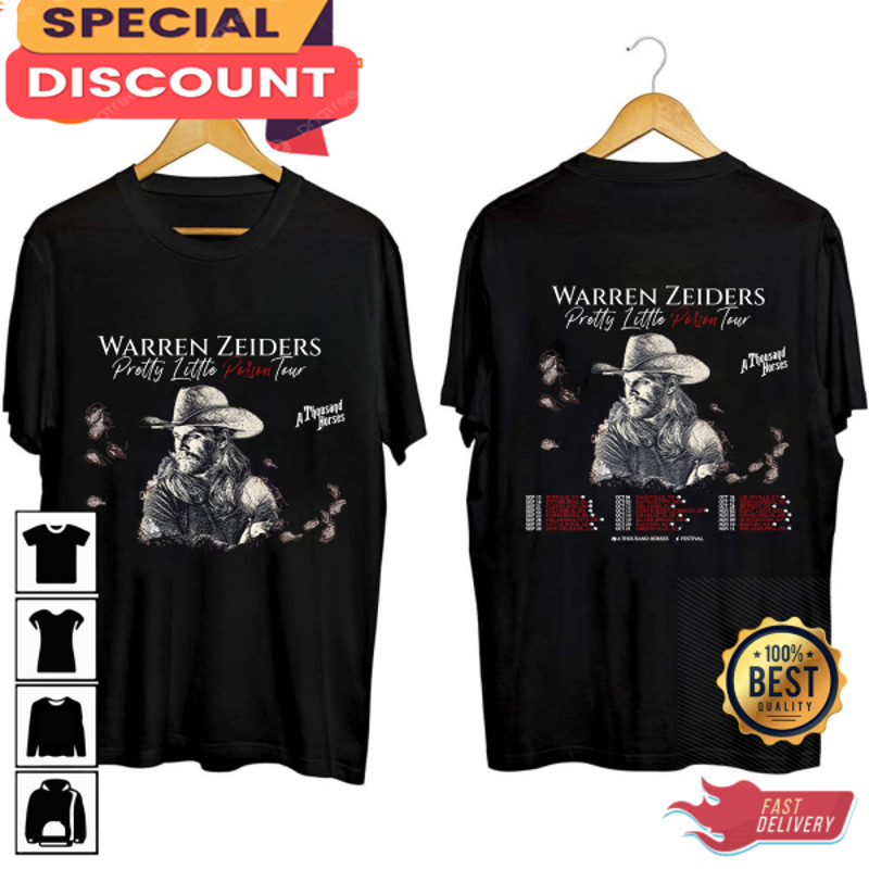 Warren Zeiders Pretty Little Poison Tour 2023 Ride The Lightning Double Sided T-Shirt.jpg