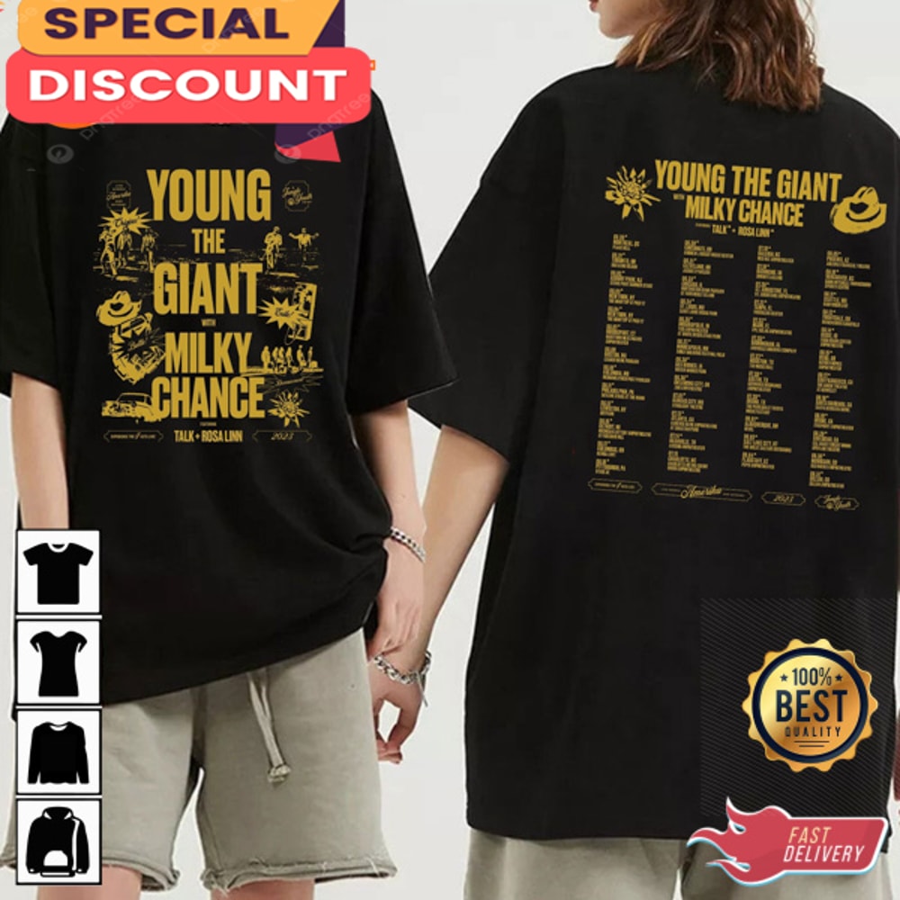 Young the Giant With Milky Chance Summer Tour 2023 2 Sides Shirt.jpg