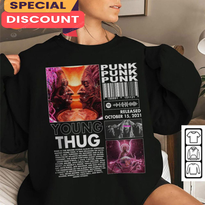 Young Thug Rap Punk Album 90s Y2k Rapper Inspired Sweatshirt.jpg
